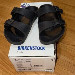 Birkenstock Kids Black Adjustable Sandals